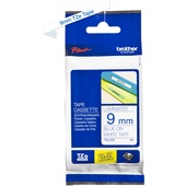 Brother TZe-223 9mm x 8m Blue on White Tape