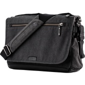 Tenba Cooper 15 Slim Messenger Bag with Leather Accents (Gray)