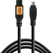 Tether Tools TetherPro FireWire 800 9-pin to FireWire 400 4-pin Cable (Black, 15')