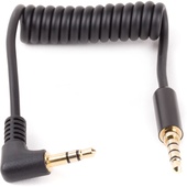 Wooden Camera Coiled 3.5mm TRRS Smartphone Adapter Cable for VX Skateboard Camera Mic