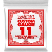 Ernie Ball .011 Plain Steel Electric or Acoustic Guitar String
