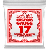 Ernie Ball .017 Plain Steel Electric or Acoustic Guitar String