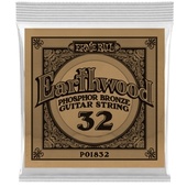 Ernie Ball .032 Earthwood Phosphor Bronze Acoustic Guitar Strings.