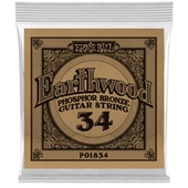 Ernie Ball .034 Earthwood Phosphor Bronze Acoustic Guitar Strings