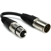 CHAUVET 3-Pin Female to 5-Pin Male DMX Cable (6")