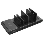 UNITEK 96W 8-Port USB-A Smart Charging Station with iWatch Stand