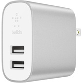 Belkin BOOSTUP CHARGE 24W Dual Port Home Charger (Silver)