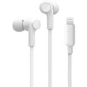Belkin ROCKSTAR Headphones with Lightning Connector (White, 1.1m Cable)