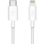 Belkin BOOST CHARGE USB-C Cable with Lightning Connector (1.2m, White)