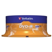 Verbatim DVD-R 4.7GB 16x 25 Pack on Spindle