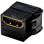 DYNAMIX HDMI 2.0 Mini Coupler 19.2mm Gold-Plated Black