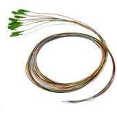 DYNAMIX 2M LC APC Pigtail OS2 12x Pack Colour Coded