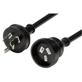 DYNAMIX 5m 240v 10A Standard Duty Power Extension Lead (Black)