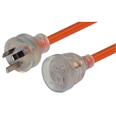 DYNAMIX 25m 240v Extra Heavy Duty Power Extension Lead (Orange)