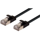DYNAMIX 2.5m Cat6A S/FTP Slimline Shielded 10G Patch Lead (Black)