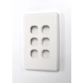 AMDEX FP-6PV3 Six Port Keystone Face Plate
