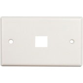 DYNAMIX Single Port Face Plate for 110/Keystone Jacks