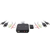 IOGEAR 2-Port USB DisplayPort Cable KVM Switch