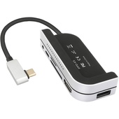 Xcellon iPad Pro 6-in-1 Multiport USB Type-C Docking Station for 11" & 12.9" iPad Pro (Silver)
