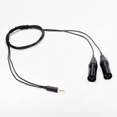 Microphone Madness 3.5mm Stereo Mini Male to Dual XLR Male Y-Cable (4.4')