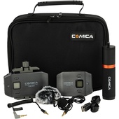 Comica Audio CVM-WS50B Wireless Lavalier Microphone System for Smartphones