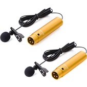 Movo Photo LV-6 Cardioid and Omnidirectional Lavalier Condenser Microphone Set