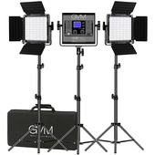 GVM LED Studio 3-Video Light Kit (2.1m)