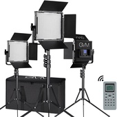 GVM Bi-Colour LED Video 3-Light Kit (Black, 34cm)