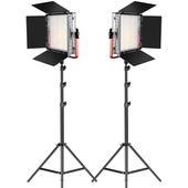 GVM Bi-Colour LED 2-Light Kit with Stands