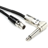 Shure WA304 right-angled 1/4" jack to 4-pin mini-connector Instrument cable