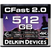 Delkin DDCFST560512 512GB Cinema CFast 2.0 Memory Card