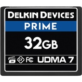 Delkin DDCFB105032G 32GB PRIME UDMA 7 CompactFlash Memory Card