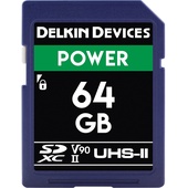 Delkin Devices DDSDG200064G 64GB POWER UHS-II SDXC Memory Card