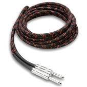 Hosa 3GT Cloth Guitar Cable (Black/Red 5.5m)