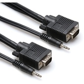 Hosa VGA/3.5mm TRS Male to VGA/3.5mm TRS Male AV Cable (1.8m)