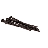 Hosa Plastic Wire Ties Pack of 10 (Black, 20.3cm)