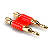 Hosa Premium Dual Banana Plug (Red, 4mm)