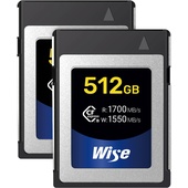 Wise Advanced 512GB CFX-B Series CFexpress Memory Card (2-Pack)