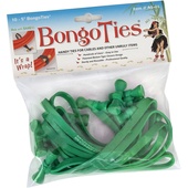 BongoTies Elastic Cable Ties (Green, 10 Pack, 12.7cm)