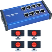 SKAARHOJ 8-Channel Tally Box System with Four Tally Lights