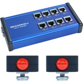 SKAARHOJ 8-Channel Tally Box System with Two Tally Lights