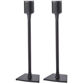 SANUS WSS22 Wireless Speaker Stands for the Sonos One, PLAY:1 & PLAY:3 (Black, Pair)