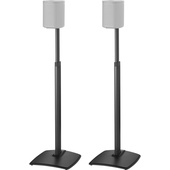 SANUS WSSA2 Adjustable Speaker Stands for the Sonos One, PLAY:1, and PLAY:3 (Black, Pair)