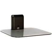 SANUS Single Accessory On-Wall Component Shelf (Black)