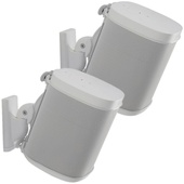 SANUS WSWM22 Wireless Speaker Wall Mounts for the Sonos One, PLAY:1, & PLAY:3 (White, Pair)