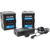 Fxlion BP-M200 Dual Square Compact Battery & Charger Kit (198Wh, V-Mount)