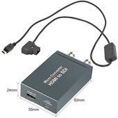 Mini Portable SDI to HDMI converter with Dtap cable