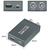 Mini 3G SDI to HDMI / HDMI to SDI with usb power