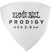 Ernie Ball Prodigy Guitar Pick White Large Shield - 2mm (6-Pack)