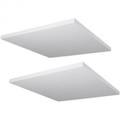 Primacoustic Paintable Square Acoustic Cloud Panel with Hardware - 2 pc (121.9 x 121.9 x 3.8cm)